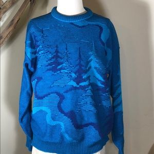 Vintage Demetre Woodland 100% wool sweater